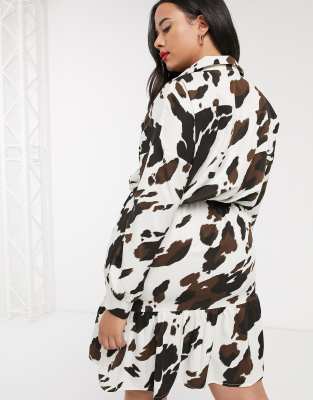 cow print dress asos