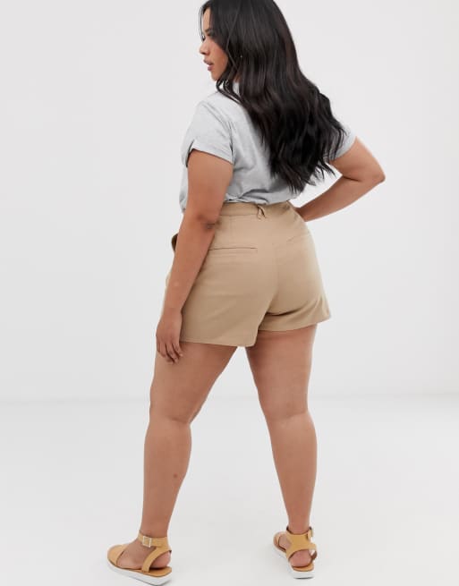 ASOS DESIGN Curve - Short chino - Taupe, 2 de 4
