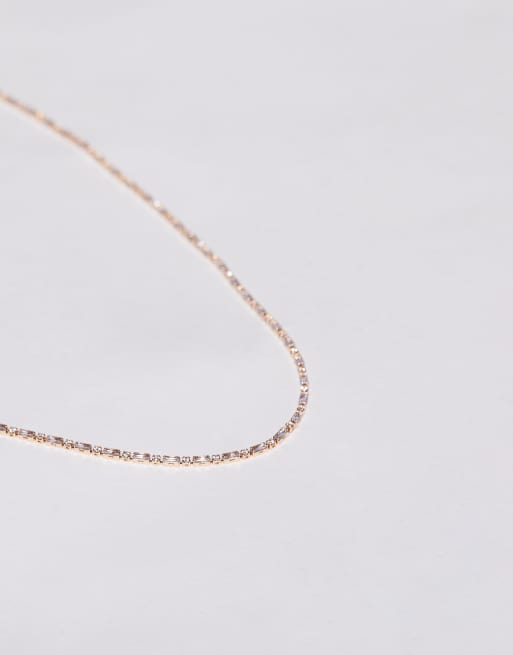 Rose gold necklace asos store
