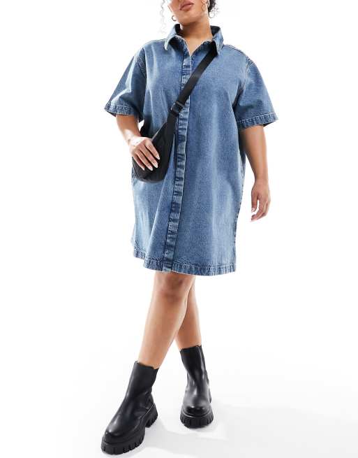 WORKWEAR WEDNESDAY: TAKE ON CASUAL FRIDAY WITH PLUS SIZE DENIM SHIRT-DRESSES  - Stylish Curves