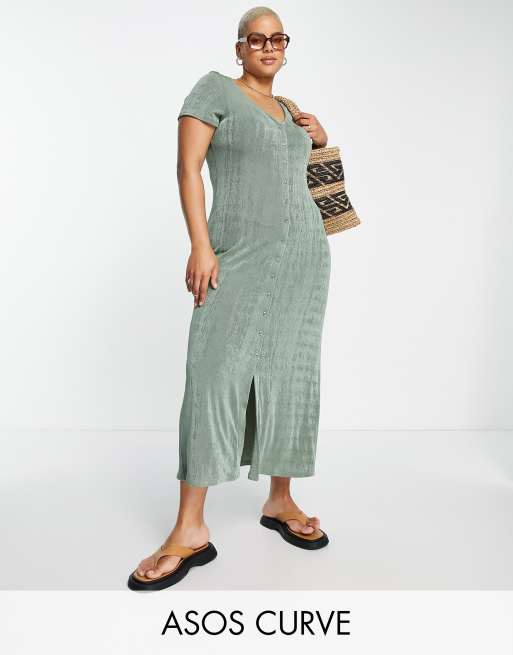 Asos slinky 2024 maxi dress