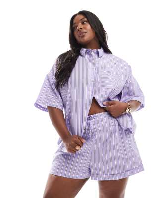 Asos Curve Asos Design Curve Shorts Set