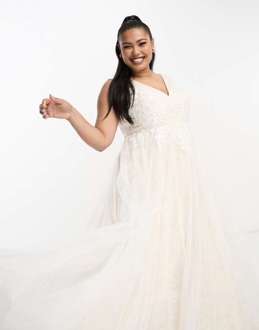 Asos edition embroidered bodice wedding maxi dress hotsell