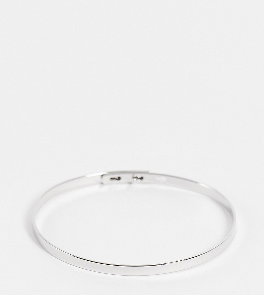 ASOS DESIGN Curve – Silberfarbenes Armband mit minimalistischen Design