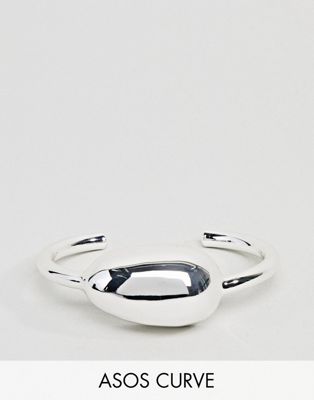ASOS DESIGN – Curve – Silverpläterat armband