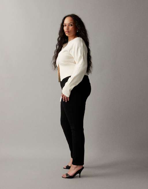 ASOS DESIGN Curve skinny jeans in clean black, 2 of 7