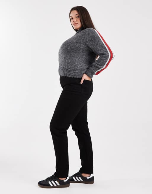 ASOS Design - Curve - Skinny jeans in effen zwart , 3 van 5
