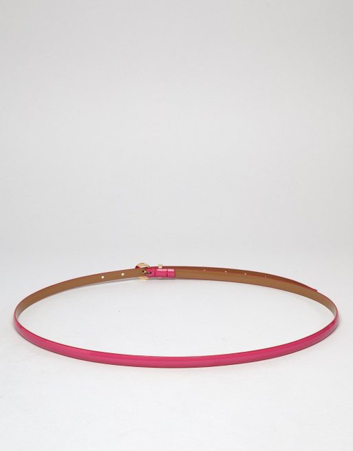 ASOS DESIGN Curve Skinny Waist & Hip Belt In Patent Colour Pop, 4 of 4