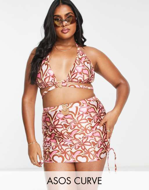 High waisted skirt on sale bikini