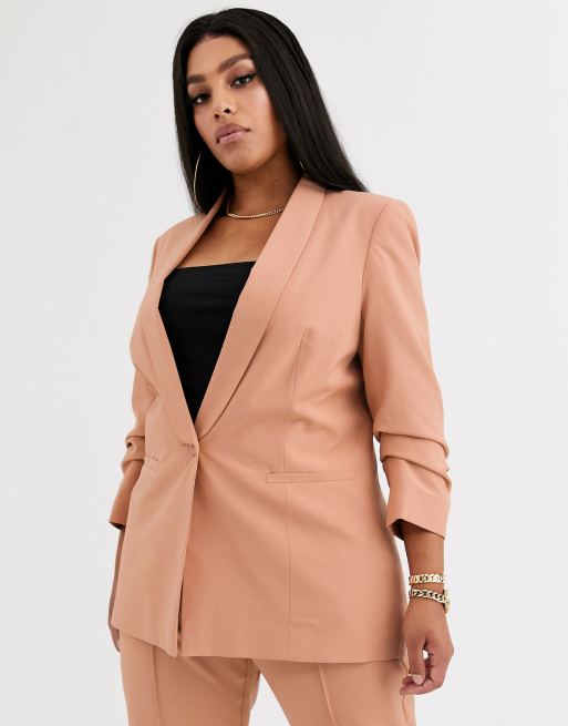 ASOS DESIGN Curve — Skræddersyet blazer i mix & match, 3 af 4