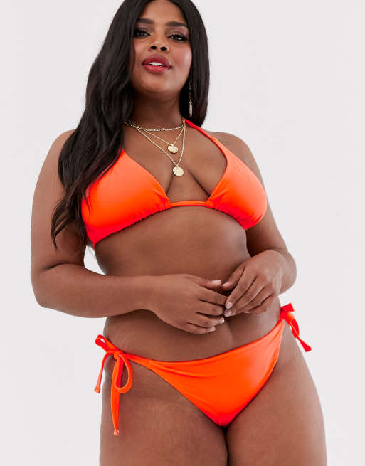 Neon orange 2024 bikini bottoms