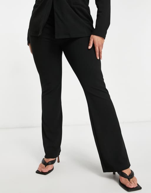 ASOS DESIGN Curve - Slim-habitbukser i jersey med svaj, 4 af 4