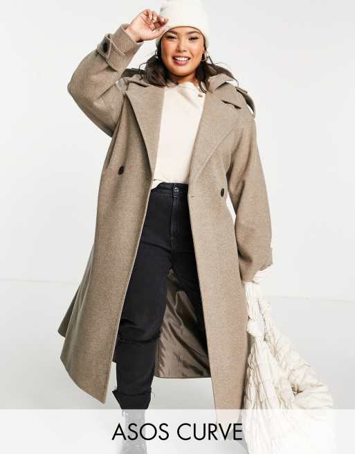 Asos clearance curve coats