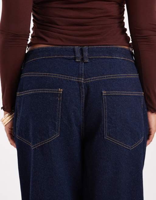 ASOS DESIGN Curve – Smala jeans med barrelben och tvättad finish, 4 av 5