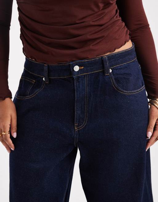 ASOS DESIGN Curve – Smala jeans med barrelben och tvättad finish, 5 av 5