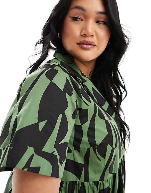 Curve Midi Shirt Dress Curve Midi Shirt Dress
