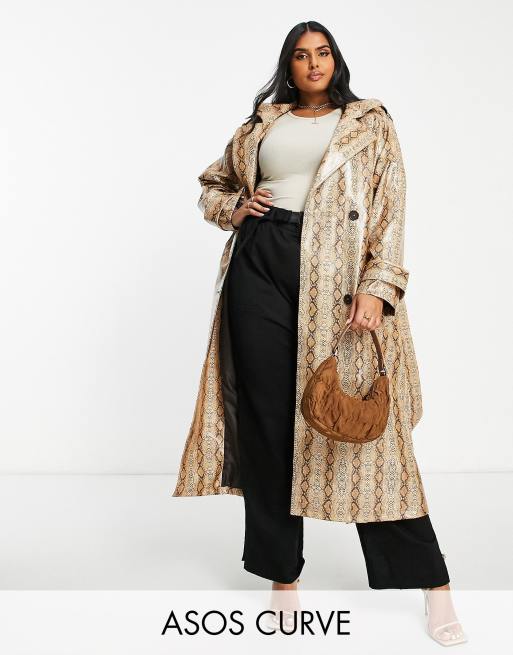 Snake print duster on sale coat