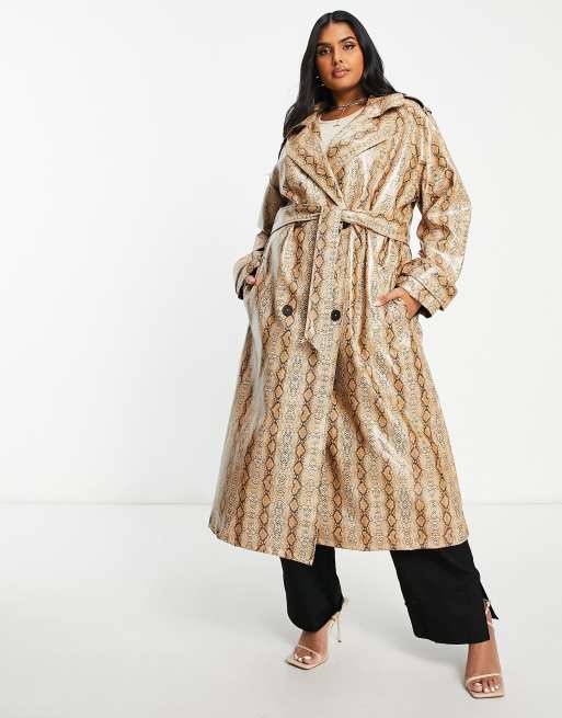 Snake print coat on sale