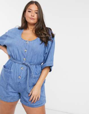 asos curve romper