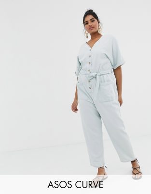 soft denim boiler suit