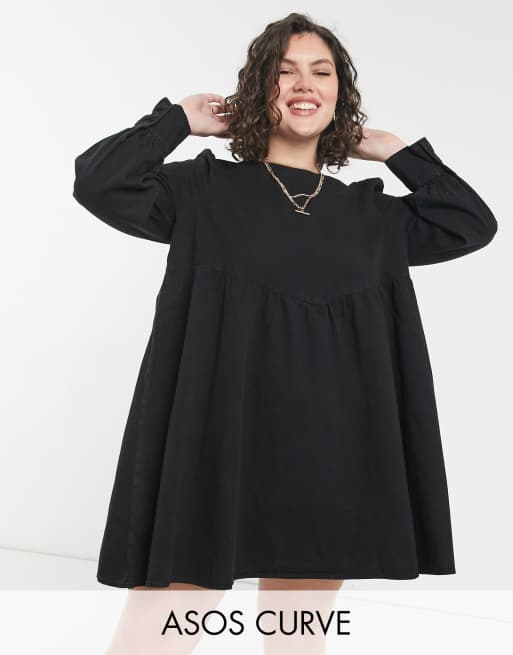 Asos curve denim outlet dress