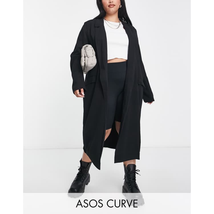 ASOS DESIGN Curve soft duster in black