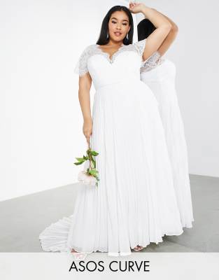 Asos plus store size white dress