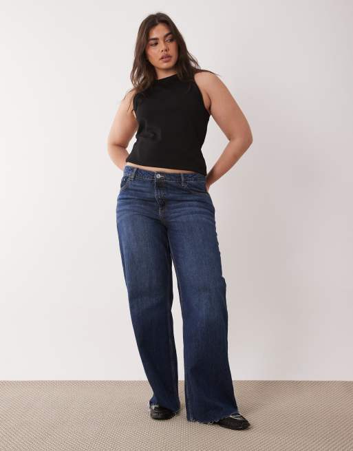 ASOS DESIGN Curve - Sort longline-overdel med racer-snit, 2 af 4