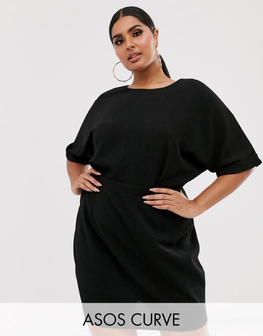 ASOS DESIGN Curve - Sort wiggle minikjole