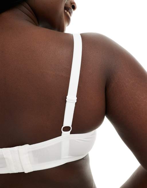 ASOS DESIGN Curve - Soutien-gorge invisible à bonnets moulés - Blanc, 2 de 4