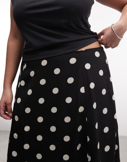 ASOS DESIGN Curve – Spódnica maxi w mieszany wzór z godetami, 4 z 5