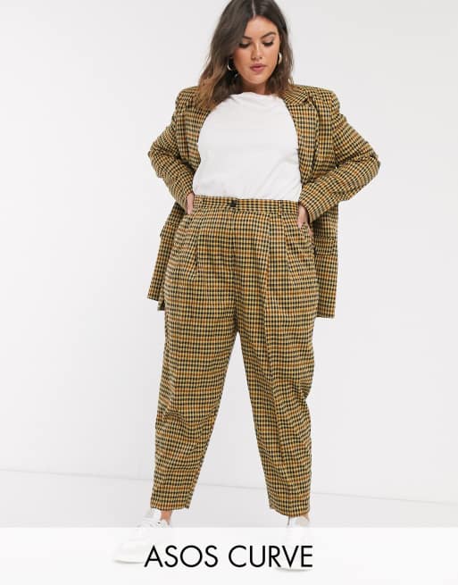 ASOS DESIGN Curve – Garnitur ze wzorem w pepitkę, 3 z 3