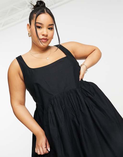 Asos square neck midi prom dress hotsell