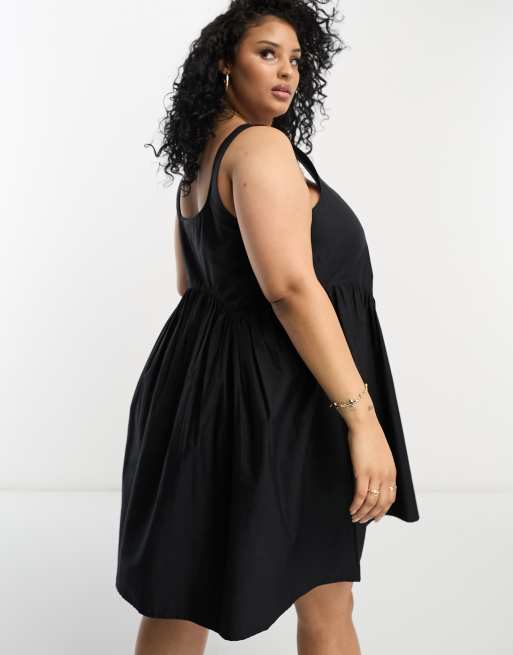 Asos black outlet dress plus size