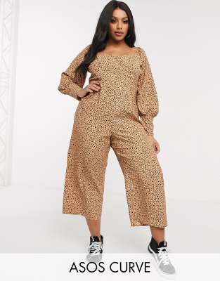 leopard print playsuit plus size