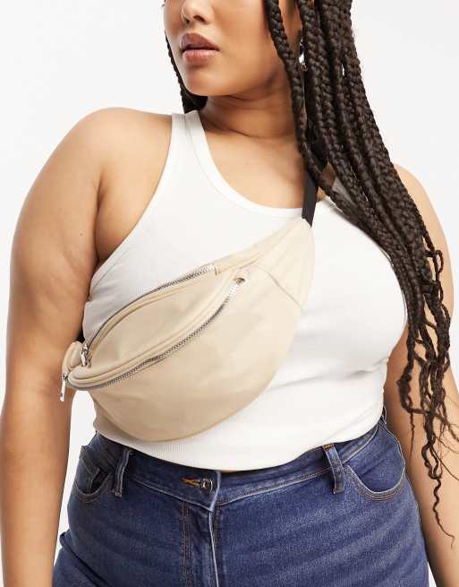 ASOS DESIGN Curve – Stenfärgad magväska