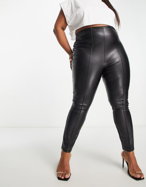 Plus Size Long Black Leggings