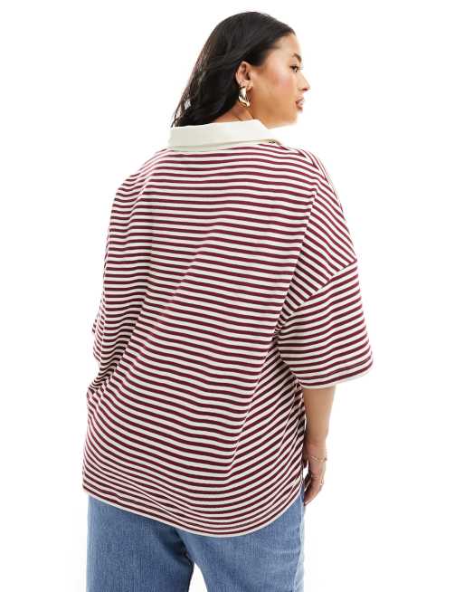 Asos striped top deals