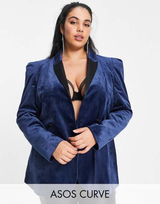 ASOS DESIGN Curve suit in velvet ASOS