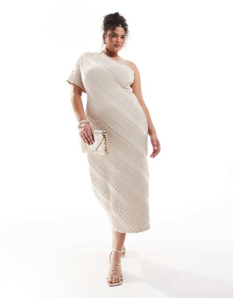 Plus size white occasion dress best sale