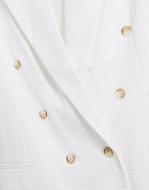 ASOS DESIGN Curve – Strukturierter Anzugblazer mit geschlitzten Ärmeln, 4 von 4