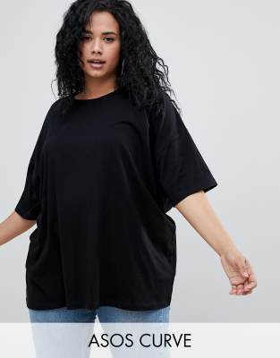 best plus size drop shoulder cartoon print t shirt