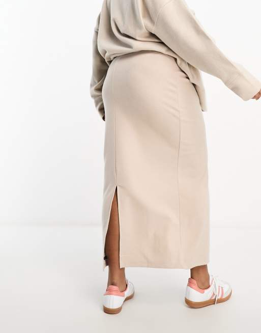 Asos cream midi discount skirt