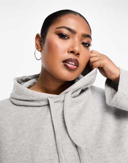 Asos Curve Curve Oversized Hoodie With Cut Out Front, $45