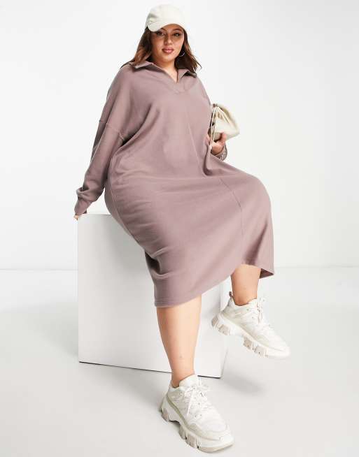 Plus size store long jumper dresses