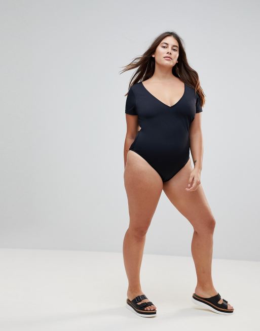 Plus size t store shirt swimsuit