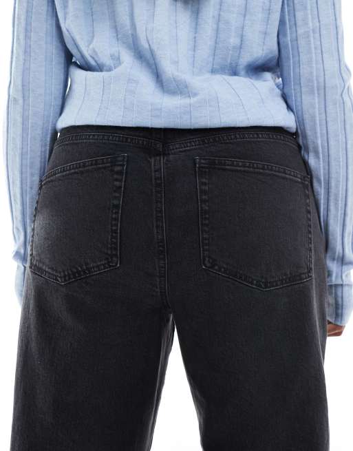 ASOS DESIGN Curve – Svarta, ankellånga jeans med raka ben och bekväm stretch , 4 av 5
