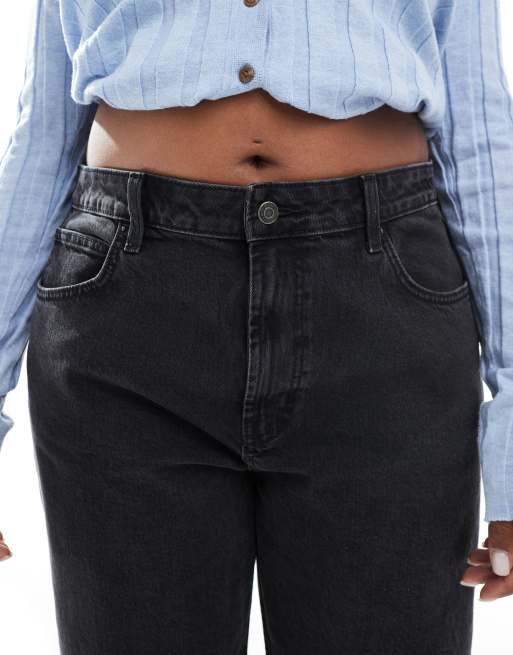 ASOS DESIGN Curve – Svarta, ankellånga jeans med raka ben och bekväm stretch , 5 av 5