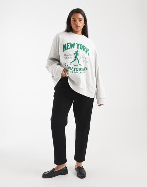 ASOS DESIGN Curve – Svarta, bekväma jeans med smal passform - view 1