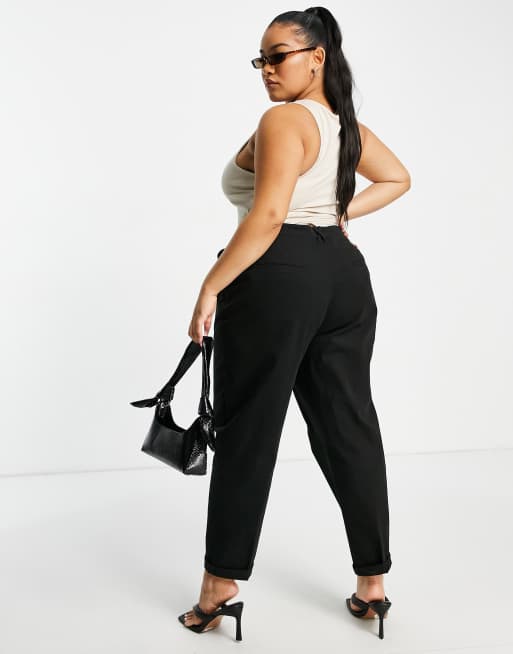 ASOS DESIGN Curve – Svarta chinos, 2 av 4